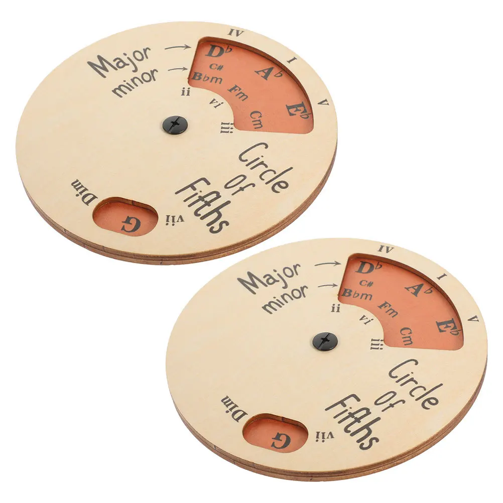 2pcs Wooden Melody Tool Circle Of Fifths Chord Wheel For Musicians Piano Guitar Instrument Accessory Desktop Decor
2pcs Wooden Melody Tool Circle Of Fifths Chord Wheel For Musicians Piano Guitar Instrument Accessory Desktop Decor