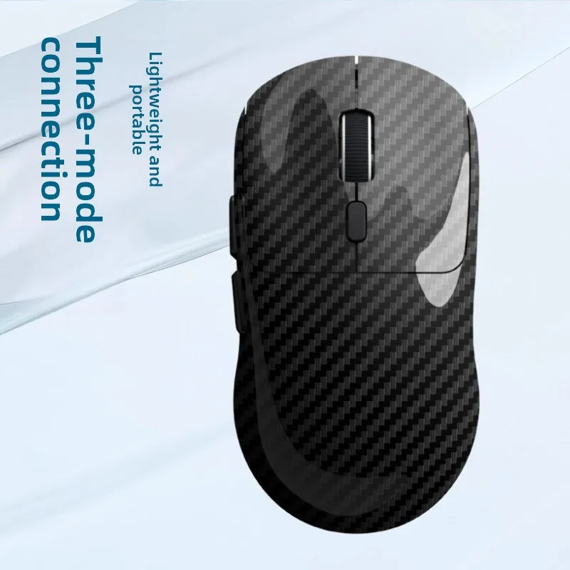 Carbon fiber effect wireless mouse Bluetooth 2.4G wired three-mode charging lightweight e-sports game
Carbon fiber effect wireless mouse Bluetooth 2.4G wired three-mode charging lightweight e-sports game