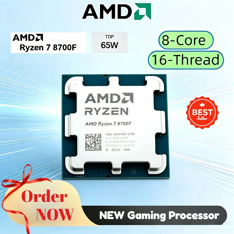 100% Brand New Original AMD Ryzen 7 8700F 65W 4NM L3=16M 4.1GHz 8-Core 16-Thread NEW Gaming Processor DDR5 R7 8700F Socket AM5
100% Brand New Original AMD Ryzen 7 8700F 65W 4NM L3=16M 4.1GHz 8-Core 16-Thread NEW Gaming Processor DDR5 R7 8700F Socket AM5