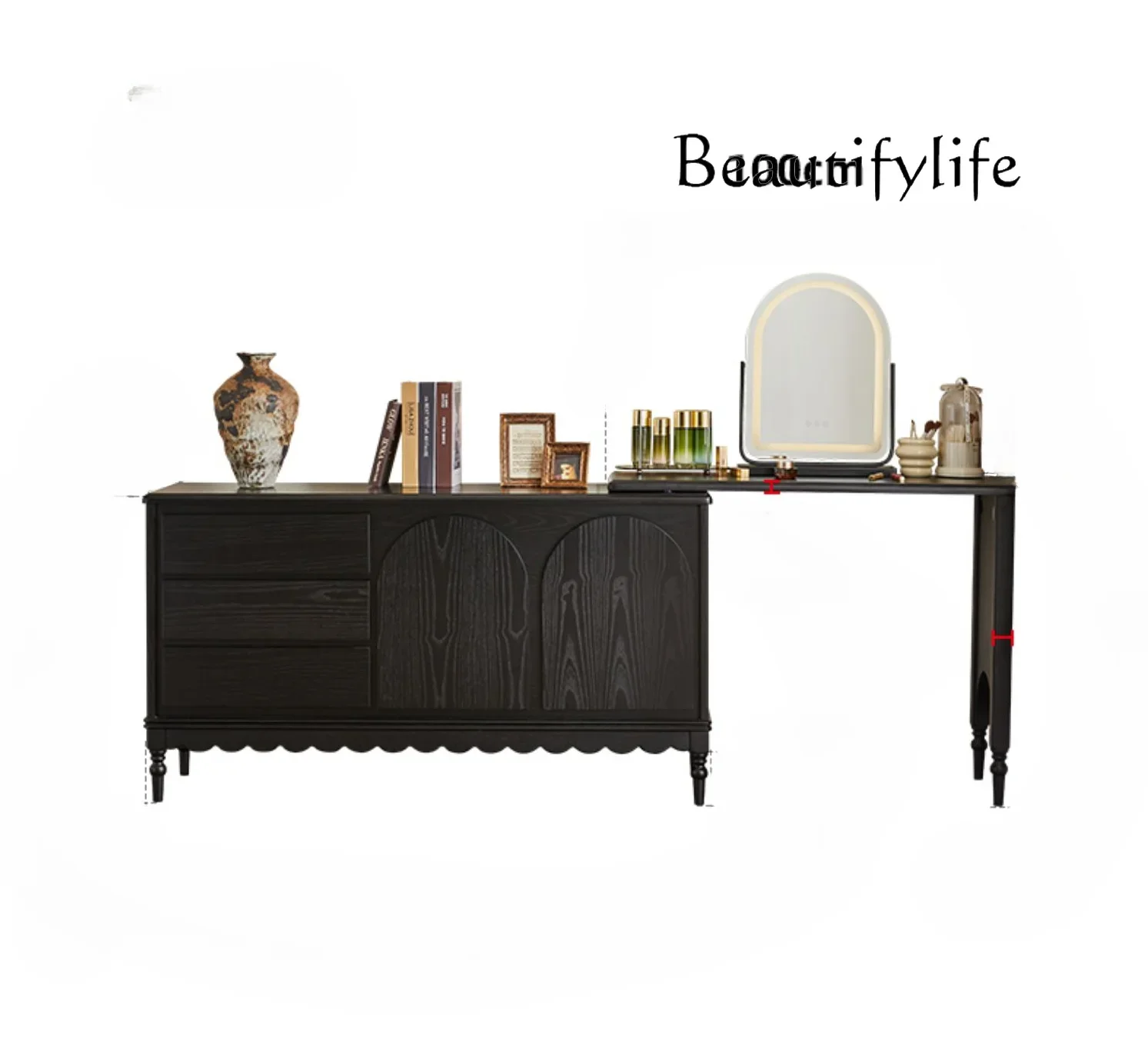 French Retro Cupboards Dresser Integrated Solid Wood Minimalist Home Decor Black Solid Wood
French Retro Cupboards Dresser Integrated Solid Wood Minimalist Home Decor Black Solid Wood