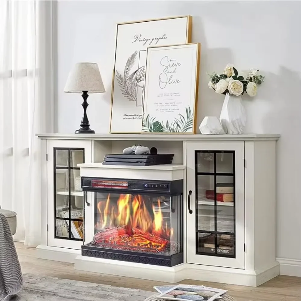 3-Sided Glass Fireplace TV Stand for TVs up with 12 Color, Media Entertainment Center Console, TableFireplaces
3-Sided Glass Fireplace TV Stand for TVs up with 12 Color, Media Entertainment Center Console, TableFireplaces