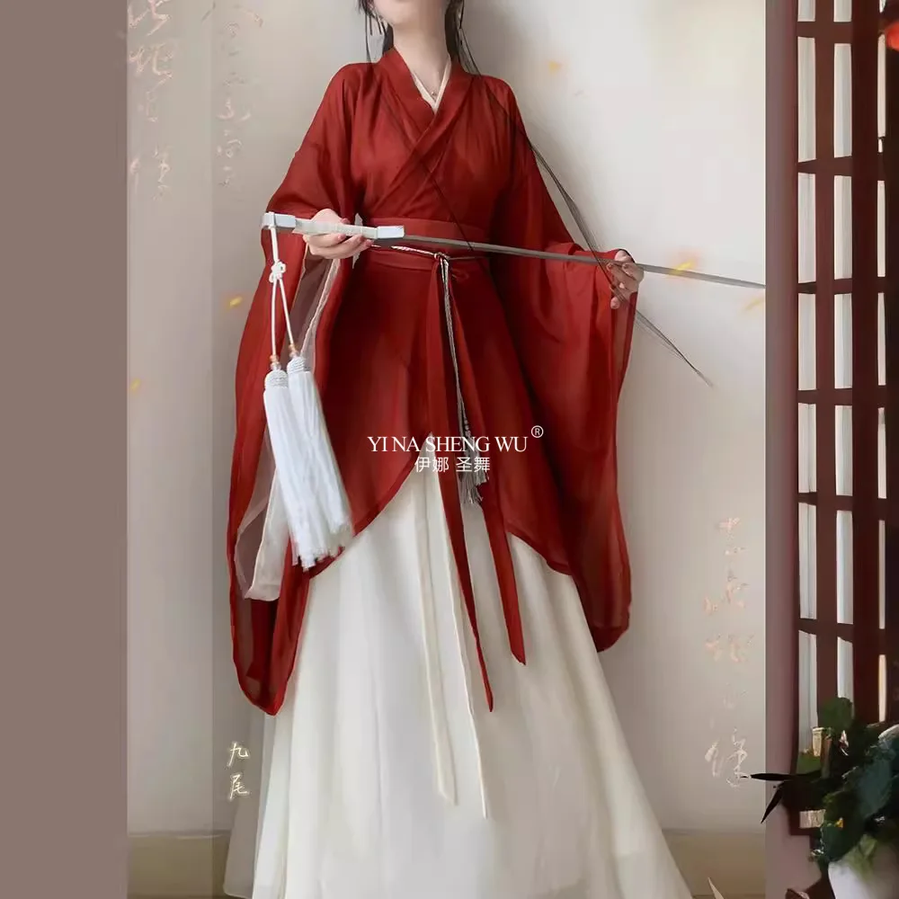 Retro Chinese Style Red Vestido Hanfu Dress Women Traditional Print Long Skirt Elegant Girls Party Skirt Set Chinese Hanfu
Retro Chinese Style Red Vestido Hanfu Dress Women Traditional Print Long Skirt Elegant Girls Party Skirt Set Chinese Hanfu