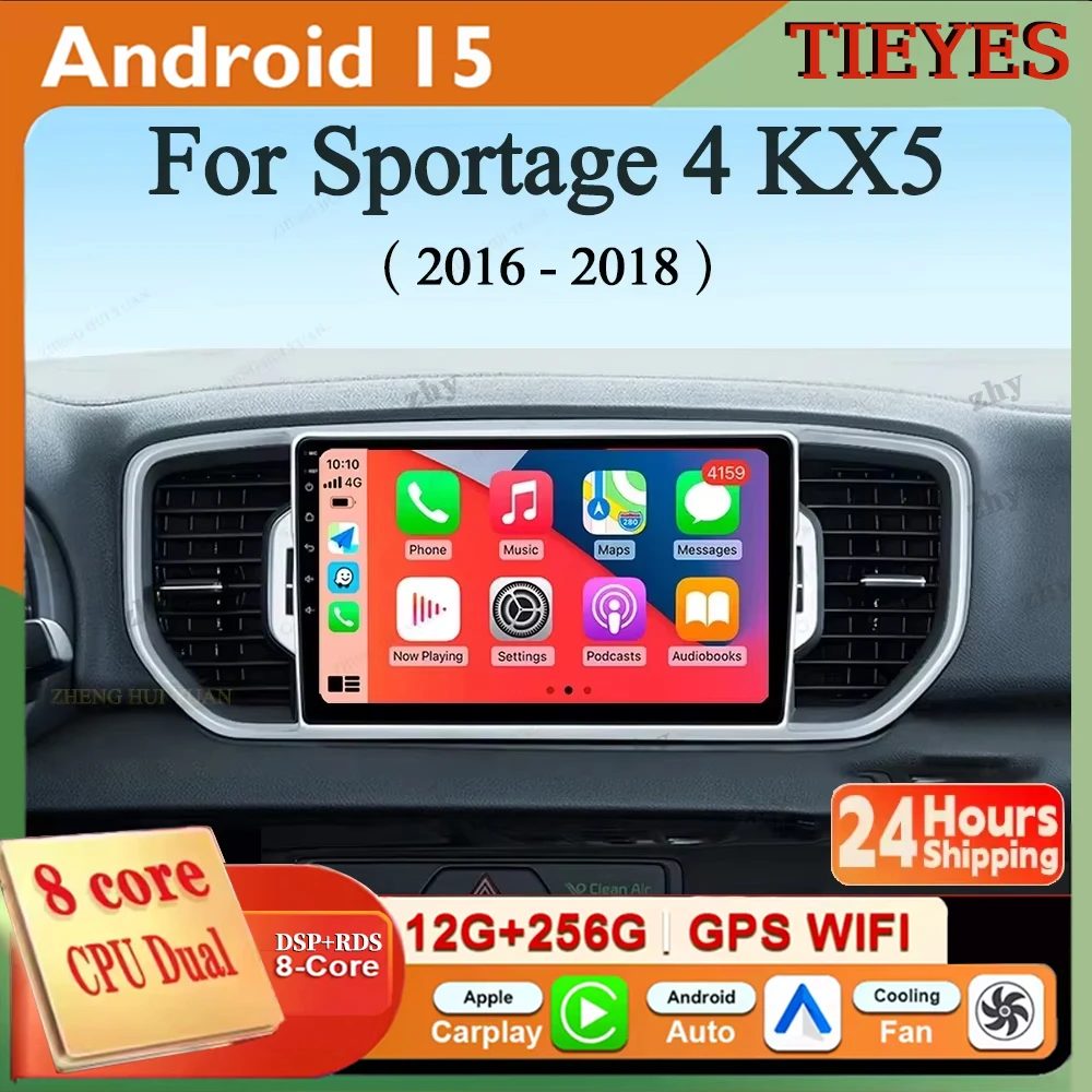 For KIA Sportage 4 KX5 2016 2017 2018 Android 15 Carplay Car Radio Navigation GPS Multimedia Player Auto 5Gwifi+4G 360 Camera WI
For KIA Sportage 4 KX5 2016 2017 2018 Android 15 Carplay Car Radio Navigation GPS Multimedia Player Auto 5Gwifi+4G 360 Camera WI