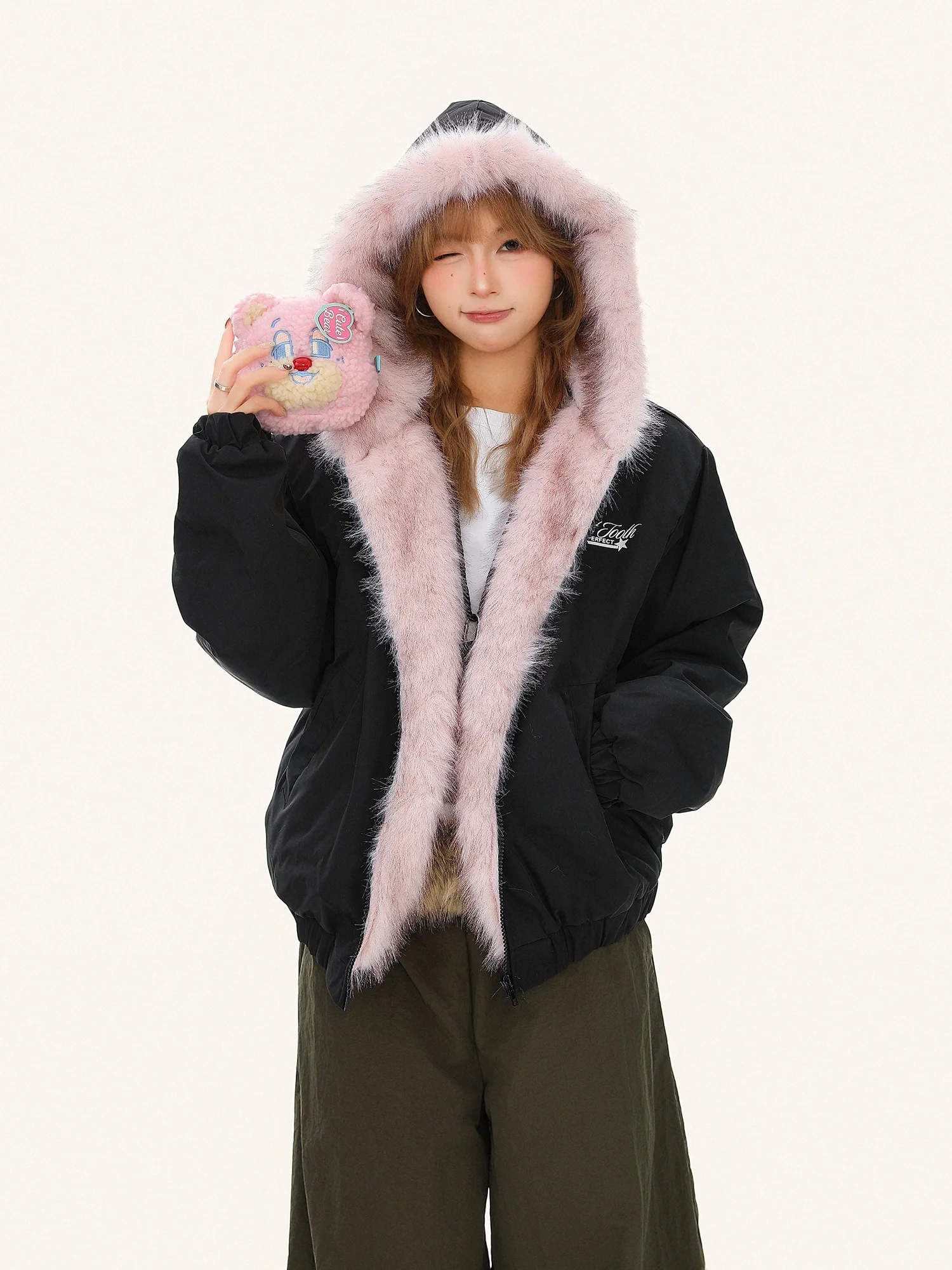 Зимнее пальто Thiened, женская повседневная парка с капюшоном, хлопковое курто с меховым воротником-стойкой, длинная застежка-молния све
Зимнее пальто Thiened, женская повседневная парка с капюшоном, хлопковое курто с меховым воротником-стойкой, длинная застежка-молния све