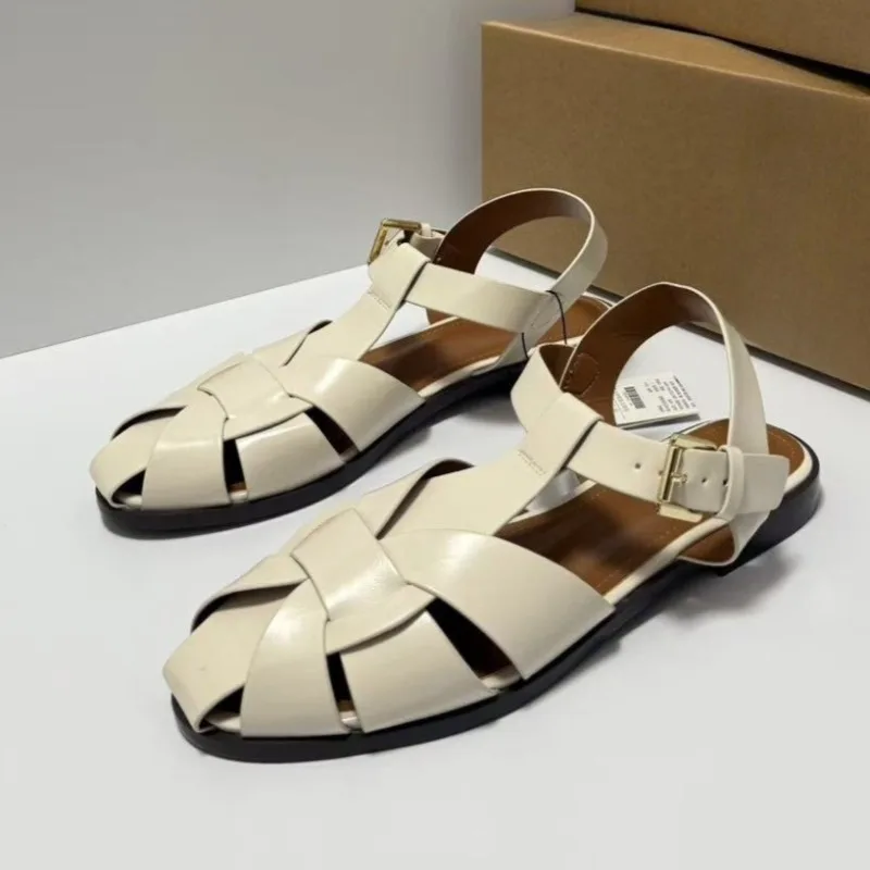 Летние женские сандалии-гладиаторы на плоской подошве с узкими ремешками, плетеные, повседневные, дышащие, с перфорацией, удобные, мягкие, кожаные, пляжная обувь для женщин
Летние женские сандалии-гладиаторы на плоской подошве с узкими ремешками, плетеные, повседневные, дышащие, с перфорацией, удобные, мягкие, кожаные, пляжная обувь для женщин