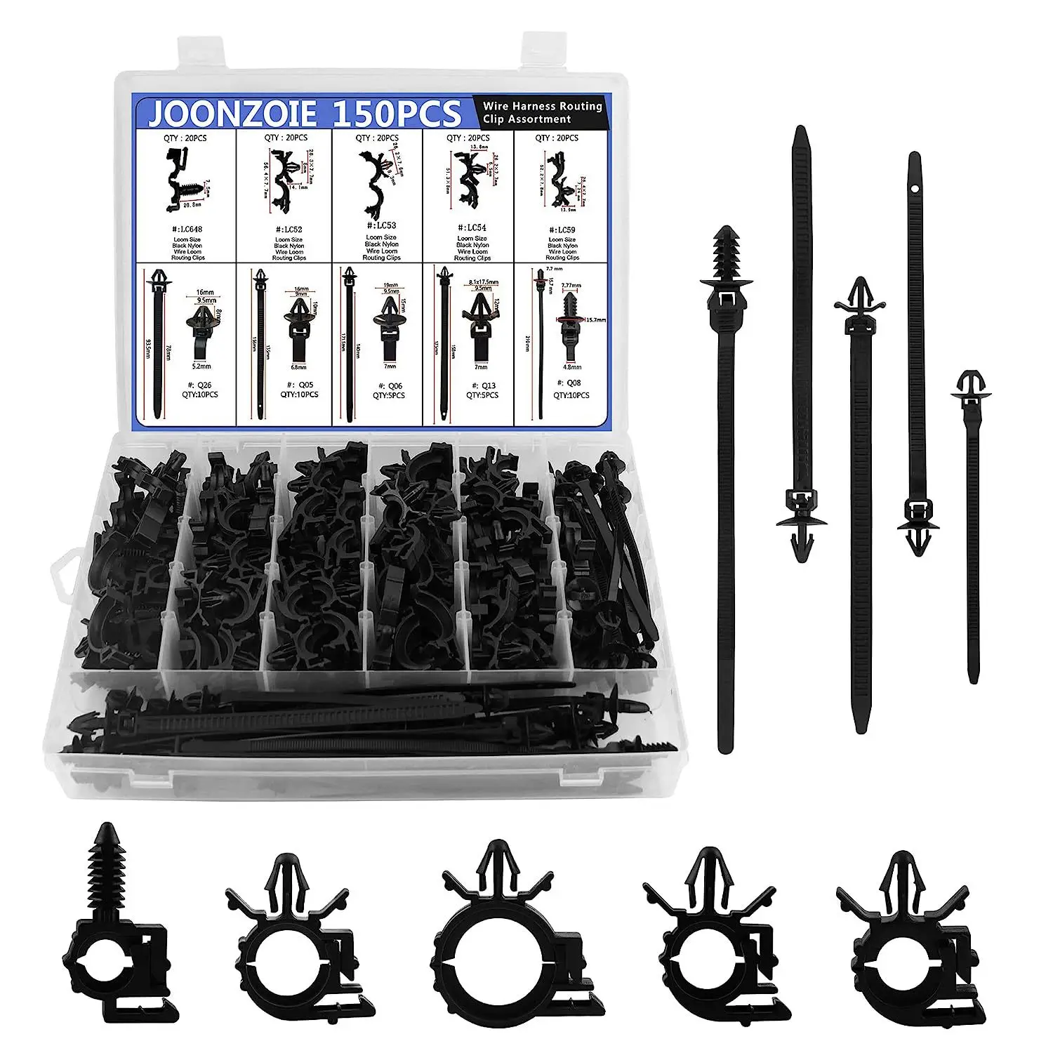 150pcs car box clip 150 pieces car wire harness clip combination fastener wire harness clip clip
150pcs car box clip 150 pieces car wire harness clip combination fastener wire harness clip clip