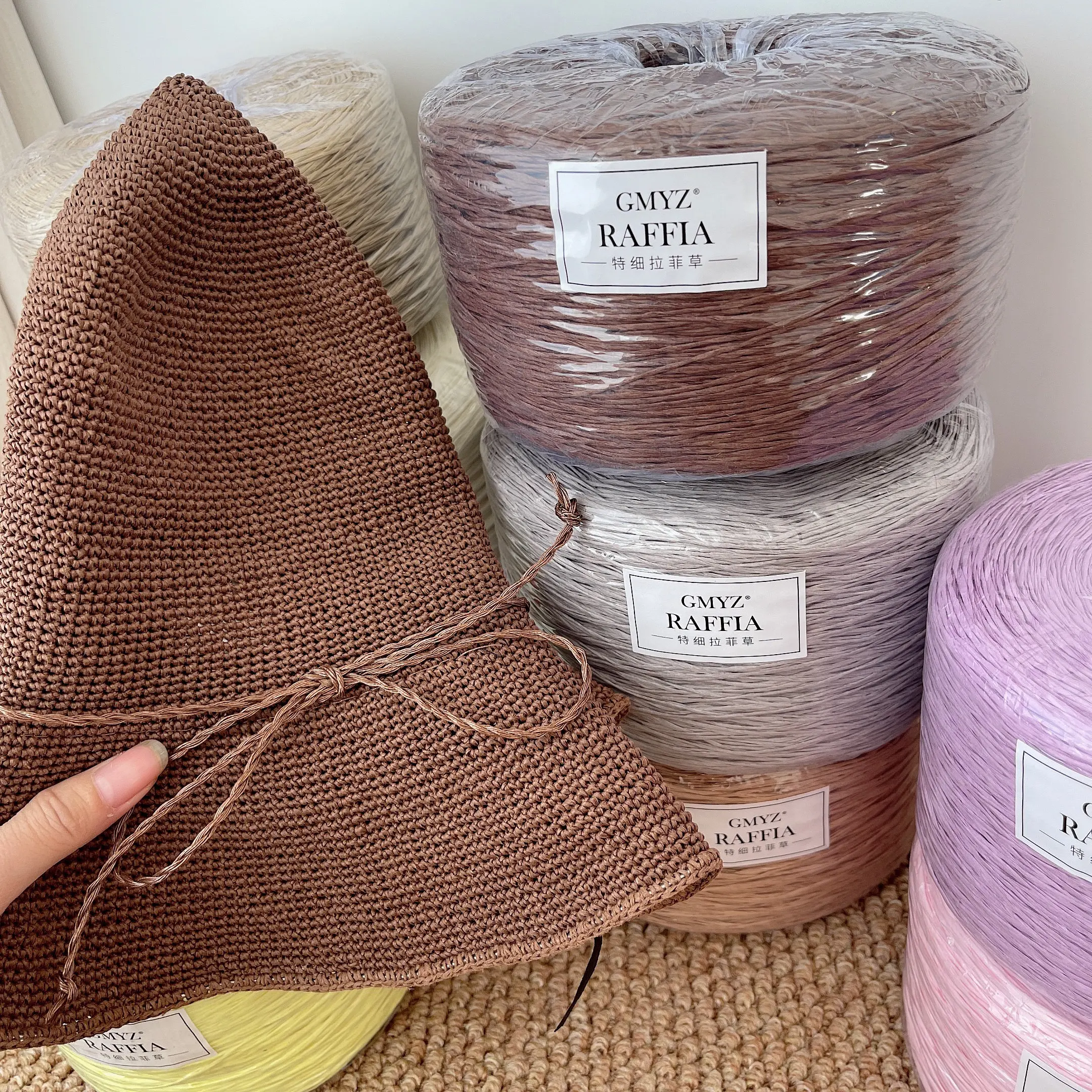 Plain Raffia Yarn Natural 220g/pcs for Hand Knitting Crochet Bags Hats DIY Decoration Fluffy Thin Thread Breathable Beige Black
Plain Raffia Yarn Natural 220g/pcs for Hand Knitting Crochet Bags Hats DIY Decoration Fluffy Thin Thread Breathable Beige Black
