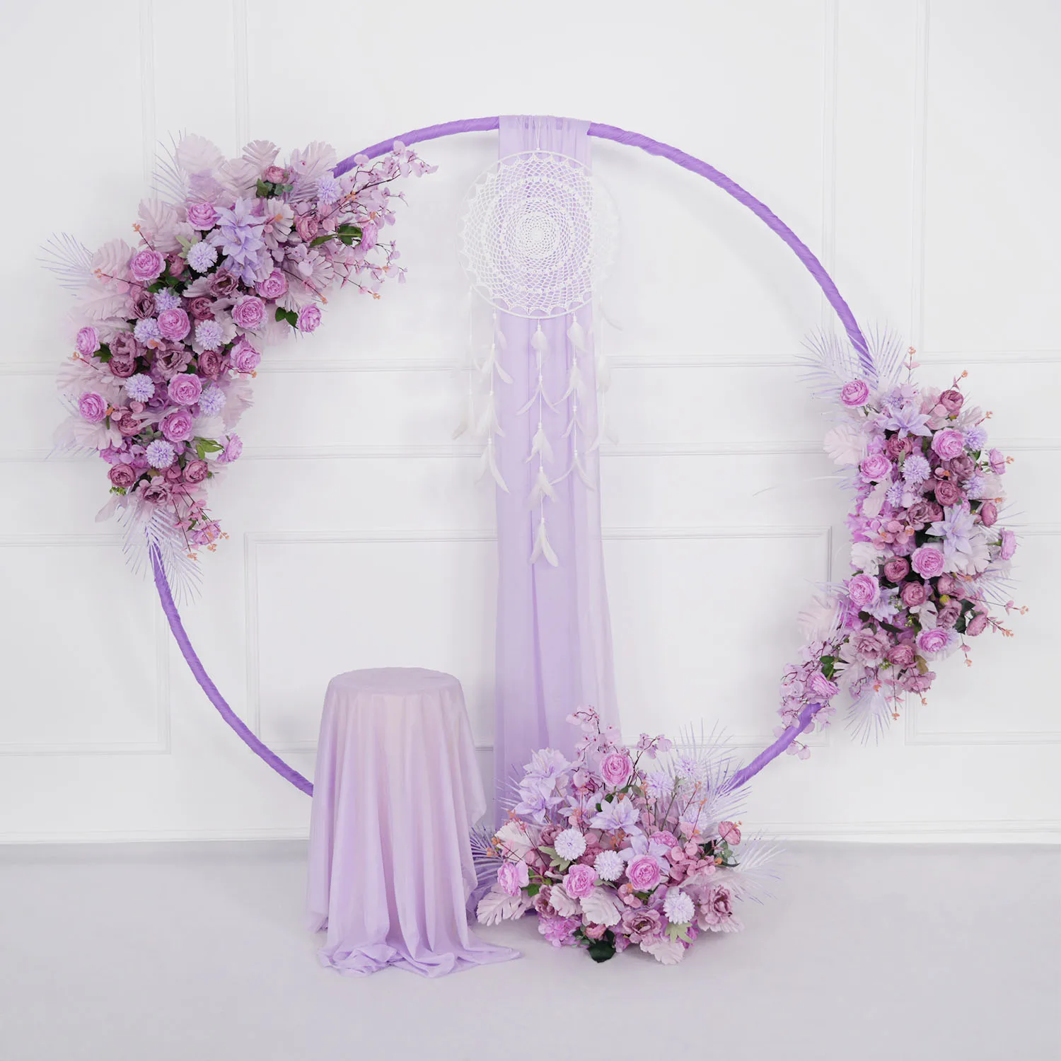 Uflower Wedding Decoration Purple Flower Row Arrangement Artificial flower Ball Arch Decor Hanging Corner Floral Scene Supplies
Uflower Wedding Decoration Purple Flower Row Arrangement Artificial flower Ball Arch Decor Hanging Corner Floral Scene Supplies