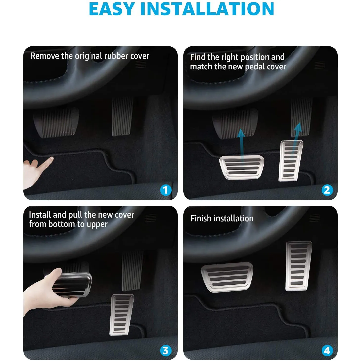 Exclusive For Dodge Ram 1500 2019 2020 2021 Accessories Pedal Cover, Gas Brake Accelerator Foot Pedal Pad Anti-Slip Aluminum All
Exclusive For Dodge Ram 1500 2019 2020 2021 Accessories Pedal Cover, Gas Brake Accelerator Foot Pedal Pad Anti-Slip Aluminum All