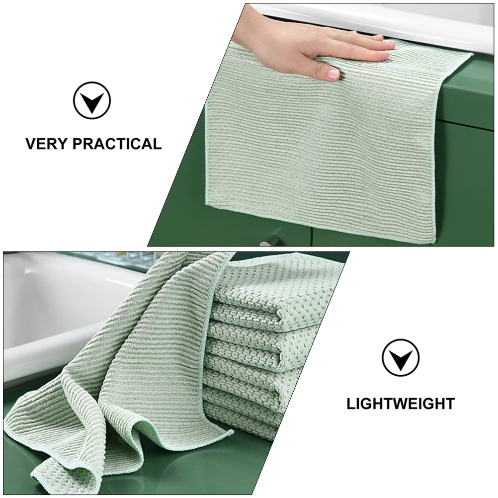 5Pcs Versatile Kitchen Dish Towels High Absorbency Cleaning Cloths Practical Household Use
5Pcs Versatile Kitchen Dish Towels High Absorbency Cleaning Cloths Practical Household Use