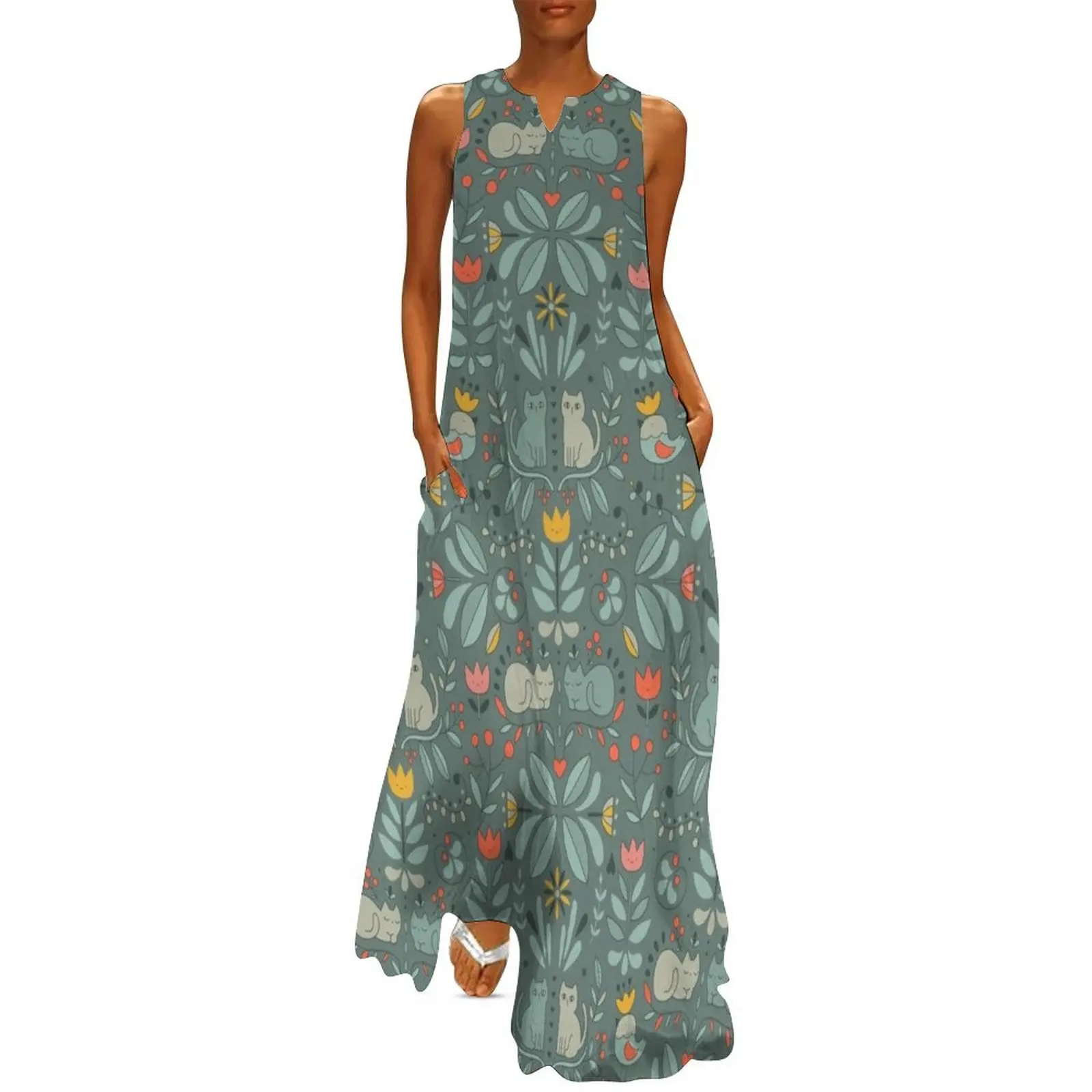 Swedish Folk Cats Long Dress wedding dresses for parties fairy dress long dresses for women Woman clothing Dress
Swedish Folk Cats Long Dress wedding dresses for parties fairy dress long dresses for women Woman clothing Dress
