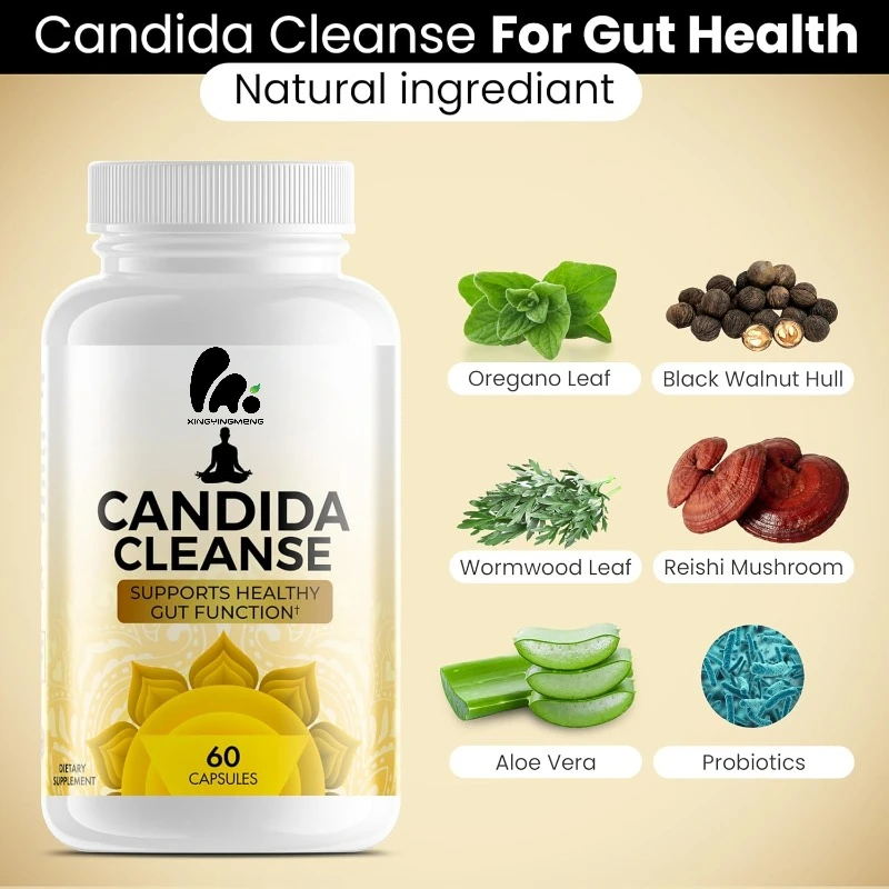 Candida Cleanse Capsules (60 capsules) Intestinal Colonic Support - Contains Oriole Leaves Wormwood、 Black walnut, bitter acid
Candida Cleanse Capsules (60 capsules) Intestinal Colonic Support - Contains Oriole Leaves Wormwood、 Black walnut, bitter acid