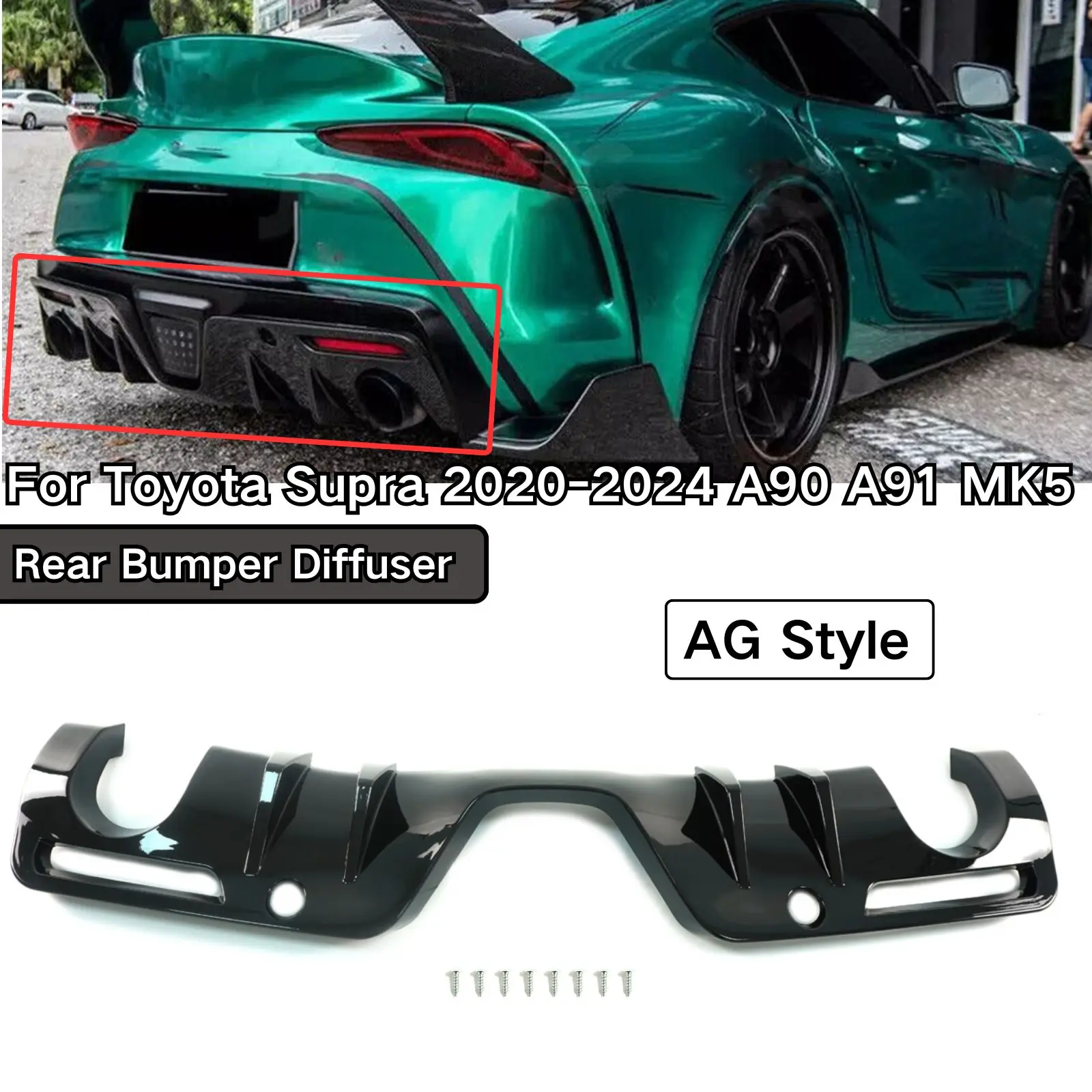 For Toyota Supra 2020-2024 All Models A90 A91 MK5 Rear Bumper Diffuser Add-On Diffuser AG Style Body Kit Car Accessories
For Toyota Supra 2020-2024 All Models A90 A91 MK5 Rear Bumper Diffuser Add-On Diffuser AG Style Body Kit Car Accessories