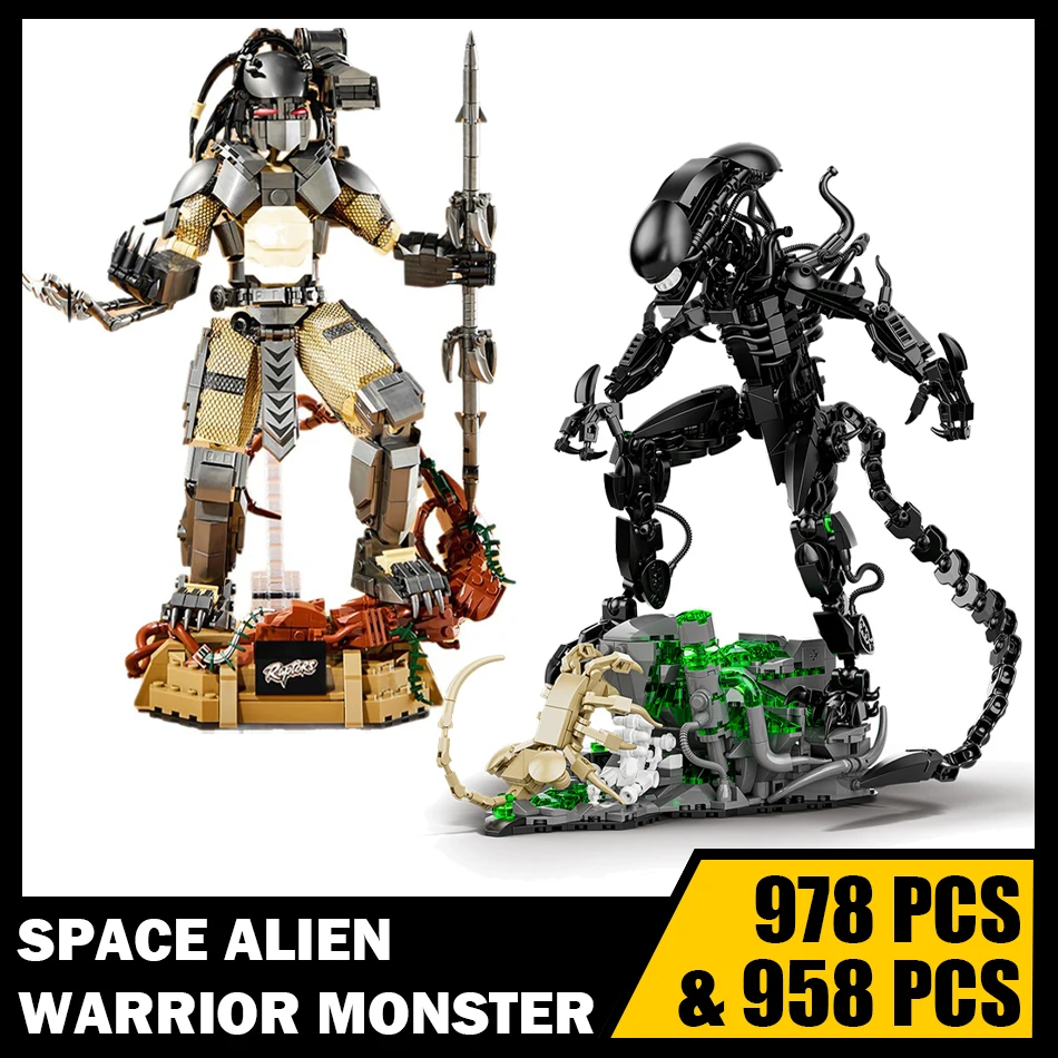 MOC Space Alien Warrior Monster Mecha Parasite Model Building Blocks Movie Action Figure Assembly Bricks Toys Kids Adults Gifts
MOC Space Alien Warrior Monster Mecha Parasite Model Building Blocks Movie Action Figure Assembly Bricks Toys Kids Adults Gifts