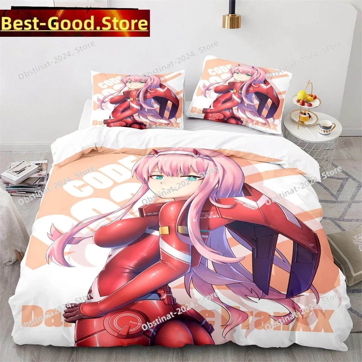 Darling In the Franxx Anime Duvet Cover Set with Pillow Covers Polyester Teens Kids Bedding Set Full Queen King Size Bed Linen
Darling In the Franxx Anime Duvet Cover Set with Pillow Covers Polyester Teens Kids Bedding Set Full Queen King Size Bed Linen