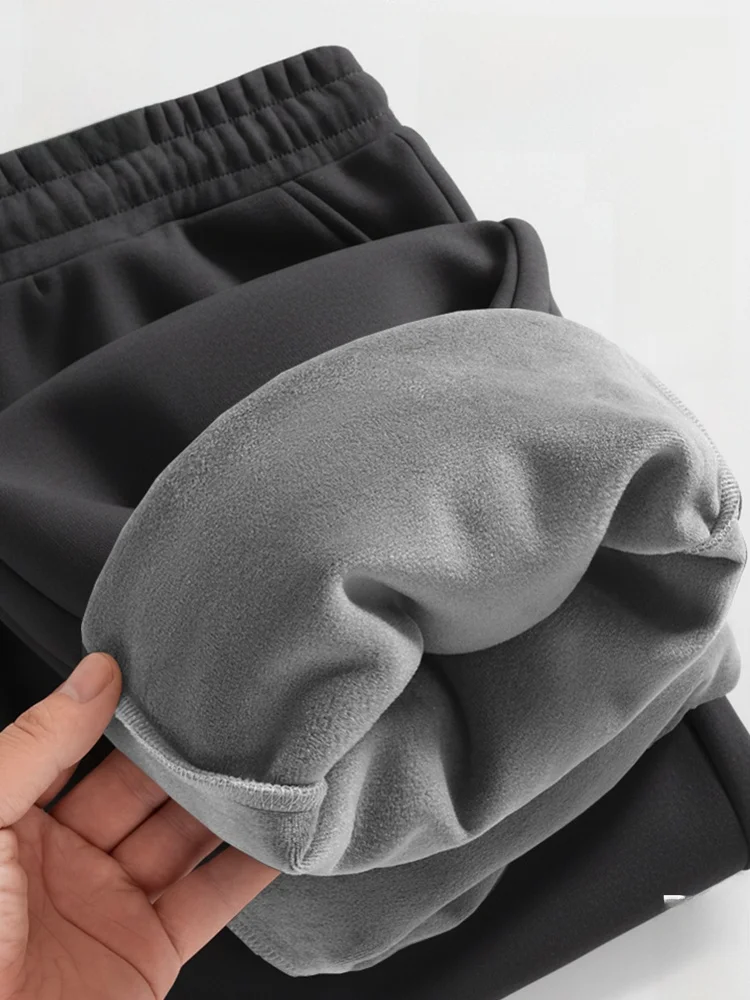 Мужские повседневные прямые спортивные брюки на флисовой подкладке, зимние теплые хлопковые брюки, удобные свободные брюки
Мужские повседневные прямые спортивные брюки на флисовой подкладке, зимние теплые хлопковые брюки, удобные свободные брюки