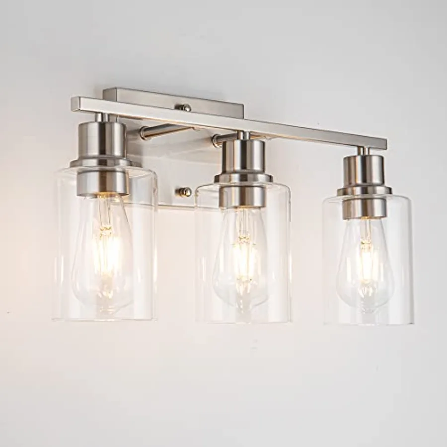 Bathroom Light Fixtures Vanity Lights with Clear Glass Shade Wall Sconces for Hallway Farmhouse Living Room Kitchen
Bathroom Light Fixtures Vanity Lights with Clear Glass Shade Wall Sconces for Hallway Farmhouse Living Room Kitchen