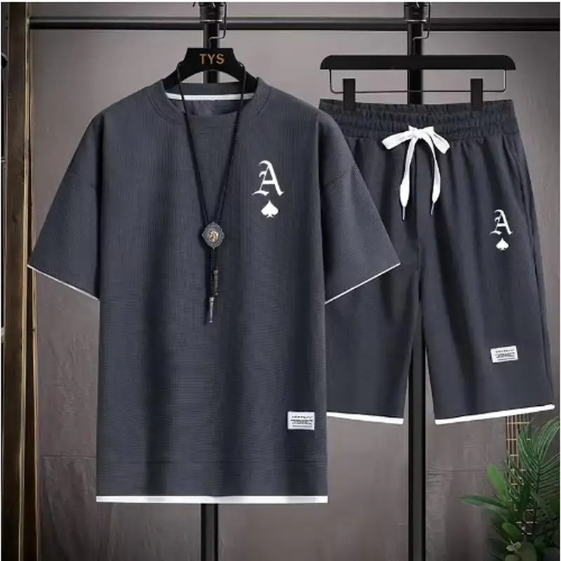 Fashionable casual men's sports suit short-sleeved T-shirt and outdoor summer sports shorts two-piece set daily casual
Fashionable casual men's sports suit short-sleeved T-shirt and outdoor summer sports shorts two-piece set daily casual