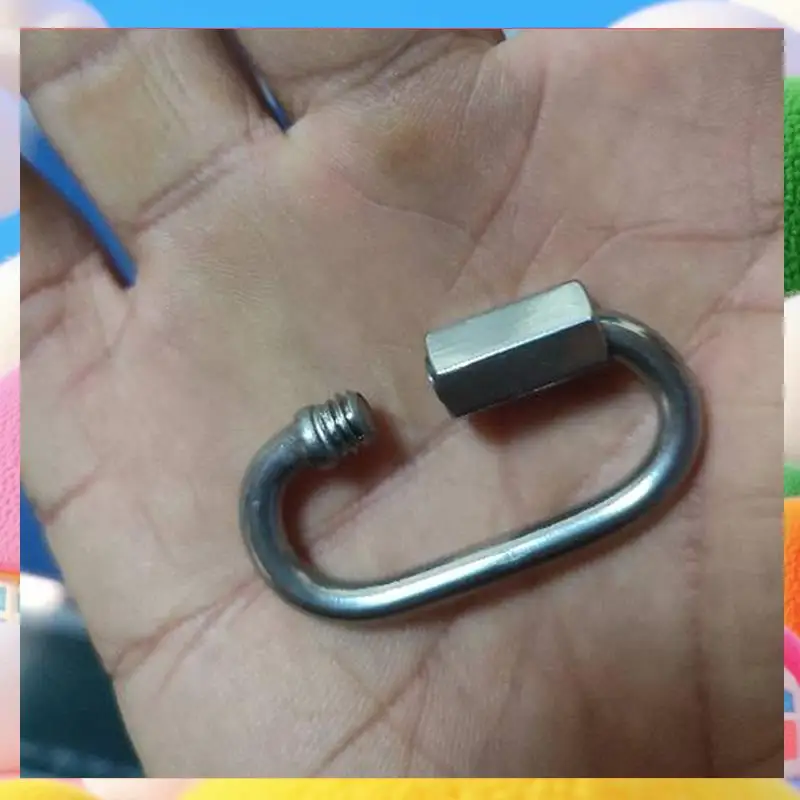 4MM Quick Connect, D-Link,Heavy Duty Stainless Steel Quick Connect For Hammocks, Camping And Outdoor Equipment (30Pcs)-ABUA 
4MM Quick Connect, D-Link,Heavy Duty Stainless Steel Quick Connect For Hammocks, Camping And Outdoor Equipment (30Pcs)-ABUA
