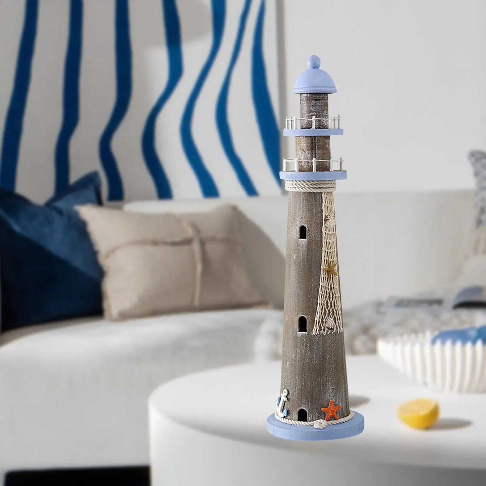 Wooden Lighthouse Statue Collectible Vintage Lighthouse Model Decorative Figurine for Living Room Desk Cabinet Office Desktop
Wooden Lighthouse Statue Collectible Vintage Lighthouse Model Decorative Figurine for Living Room Desk Cabinet Office Desktop