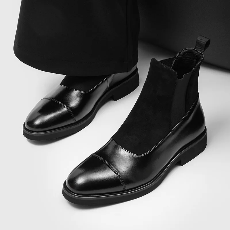 England style mens casual chelsea boots slip-on cow suede leather shoes cowboy spring autumn ankle boot stylish short botas male
England style mens casual chelsea boots slip-on cow suede leather shoes cowboy spring autumn ankle boot stylish short botas male