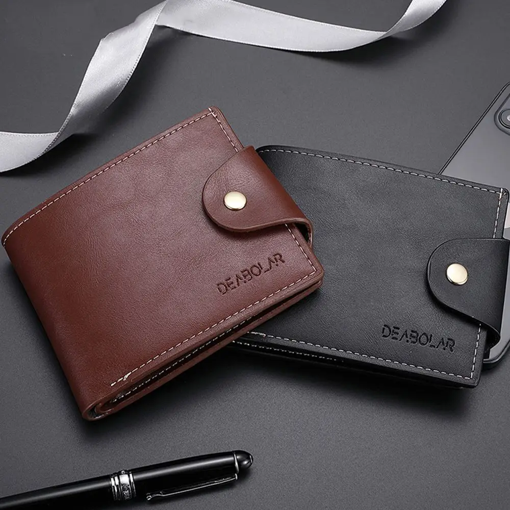 Retro Portable Simple Card Bag Coin Purse Fashion Design Korean Style Wallets Men Wallets PU Clutch Bag Snap Button Bag
Retro Portable Simple Card Bag Coin Purse Fashion Design Korean Style Wallets Men Wallets PU Clutch Bag Snap Button Bag