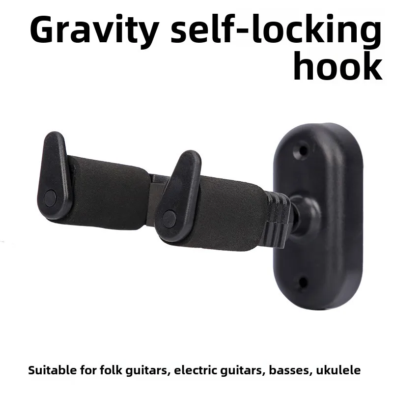 Guitar Self-lock Hanger Stand Wall Mount Holder Hook for Electric Guitar Acoustic Mandolin Ukulele Bass Black Screw Accessories
Guitar Self-lock Hanger Stand Wall Mount Holder Hook for Electric Guitar Acoustic Mandolin Ukulele Bass Black Screw Accessories