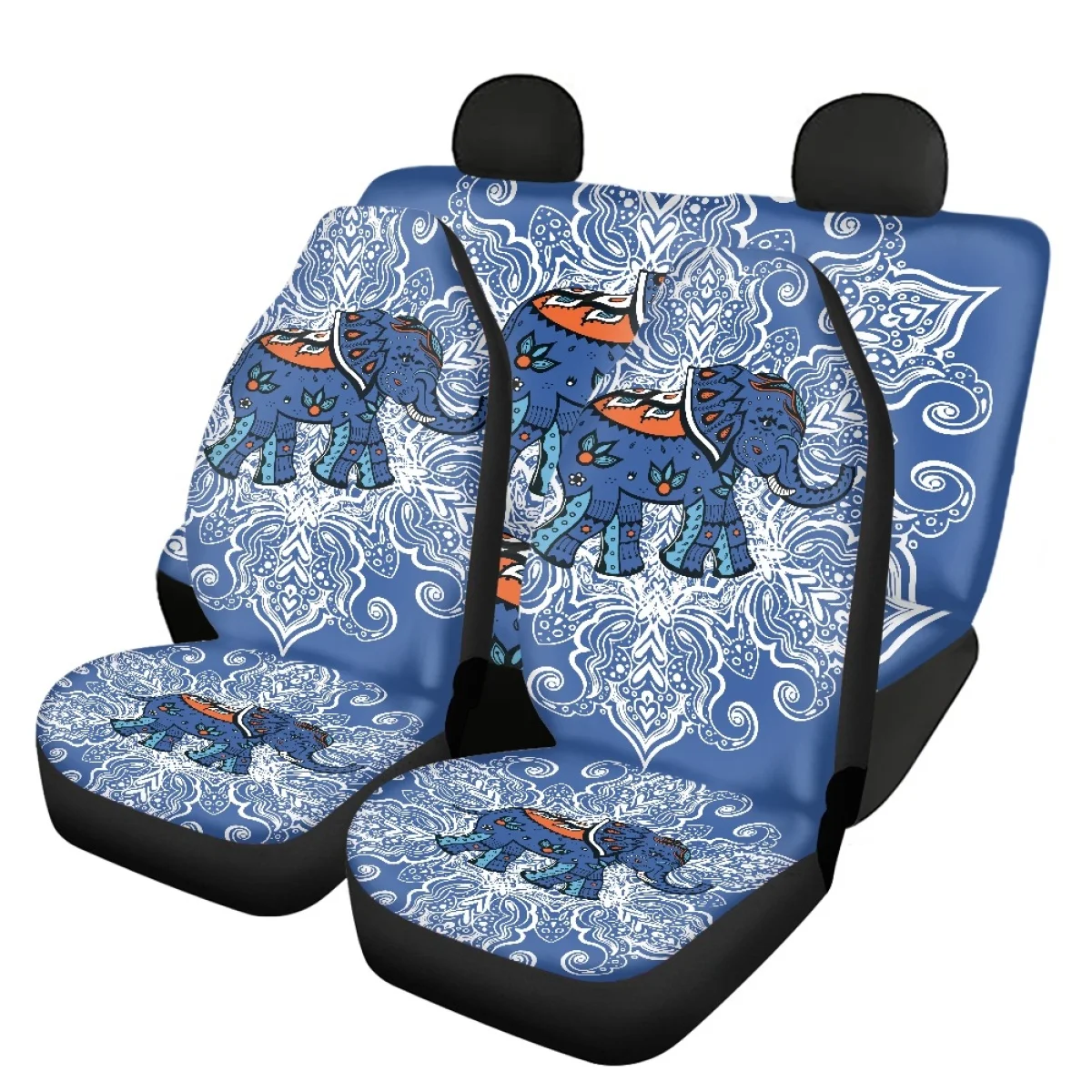 Чехол на переднее и заднее сиденье автомобиля, милый узор слона, противоскользящее прочное автокресло, 4 шт./компл., богемный легко чистящийся автоаксессуар
Чехол на переднее и заднее сиденье автомобиля, милый узор слона, противоскользящее прочное автокресло, 4 шт./компл., богемный легко чистящийся автоаксессуар