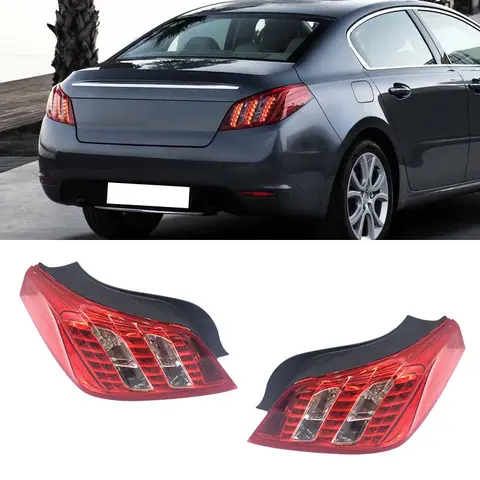 Taillight Assembly For Peugeot 508 2011 2012 2013 2014 Brake Light Reverse Driving Light Steering Flashing Light Warning Light