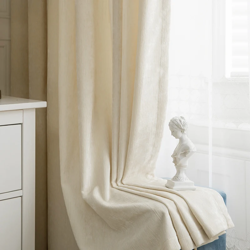 Minimalist Light Luxury Curtains for Living Dining Room Bedroomn French Chenille New Pure Color Simple decoration Customized
Minimalist Light Luxury Curtains for Living Dining Room Bedroomn French Chenille New Pure Color Simple decoration Customized
