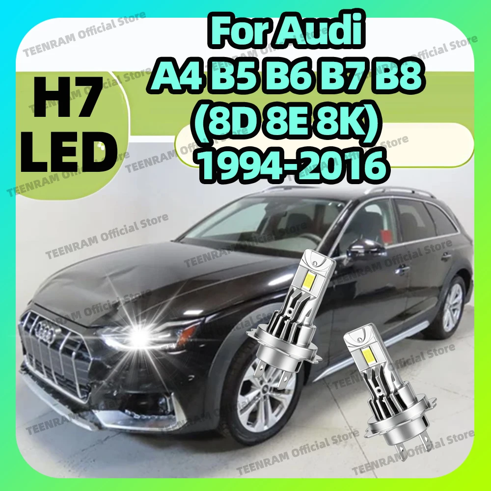 2x LED H7 Bulb 6000K Headlight 30000LM Head Lamp For Audi A4 B5 8D5 8D2 B6 8E2 8E5 B7 8EC 8ED B8 8K2 8K5 8KH 1994-2002 2003-2016
2x LED H7 Bulb 6000K Headlight 30000LM Head Lamp For Audi A4 B5 8D5 8D2 B6 8E2 8E5 B7 8EC 8ED B8 8K2 8K5 8KH 1994-2002 2003-2016