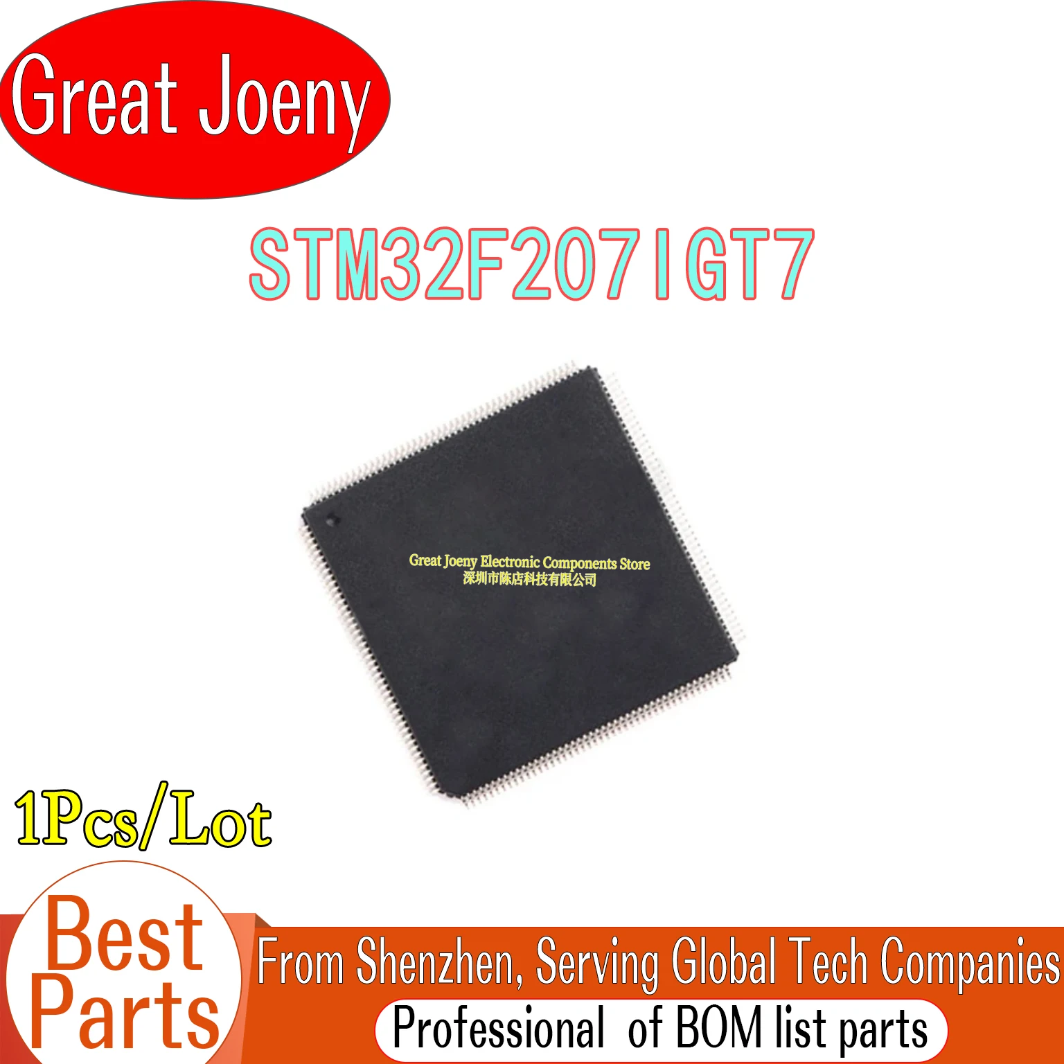 STM32F207 STM32F207IGT7 IC MCU Chipset LQFP-176
STM32F207 STM32F207IGT7 IC MCU Chipset LQFP-176