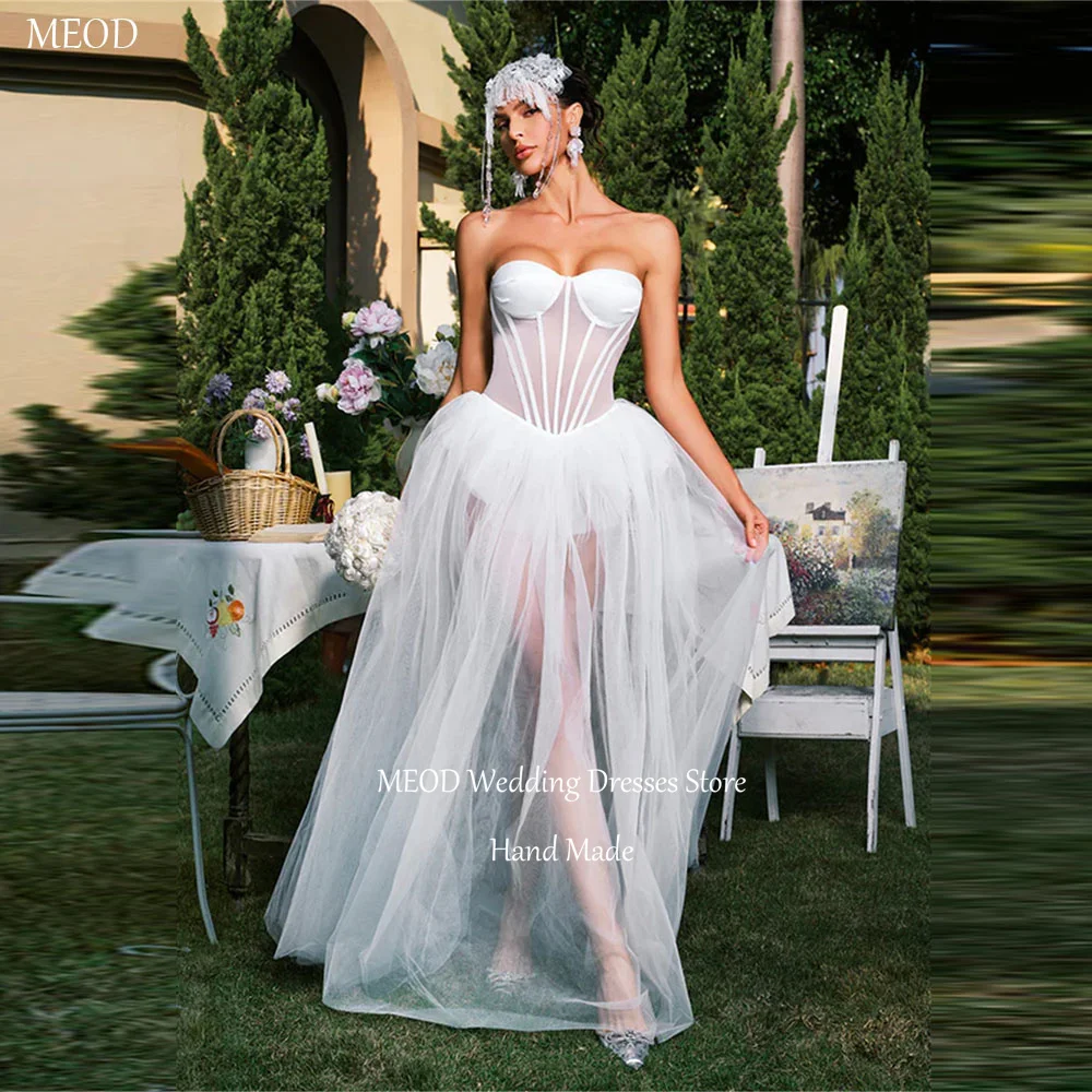 MEOD Tulle Modern Wedding Dresses Bride Sheer A Line Sweetheart Sleeveless Elegant Vestidos De Novia Backless Dress Customized
MEOD Tulle Modern Wedding Dresses Bride Sheer A Line Sweetheart Sleeveless Elegant Vestidos De Novia Backless Dress Customized