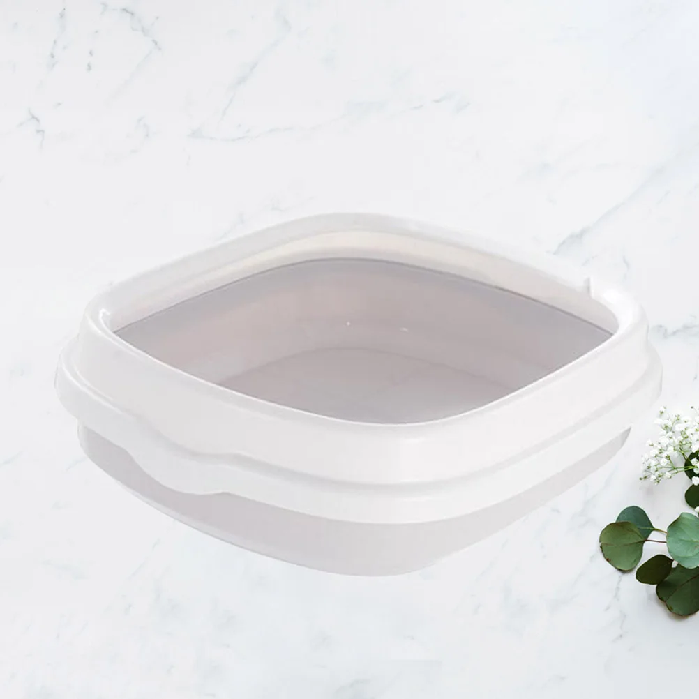 Semi-Enclosed Litter Box Toilet Basin Pet Supplies Strong Durable Splash Proof Easy Cleaning Comfortable For Cats Train Plastic
Semi-Enclosed Litter Box Toilet Basin Pet Supplies Strong Durable Splash Proof Easy Cleaning Comfortable For Cats Train Plastic