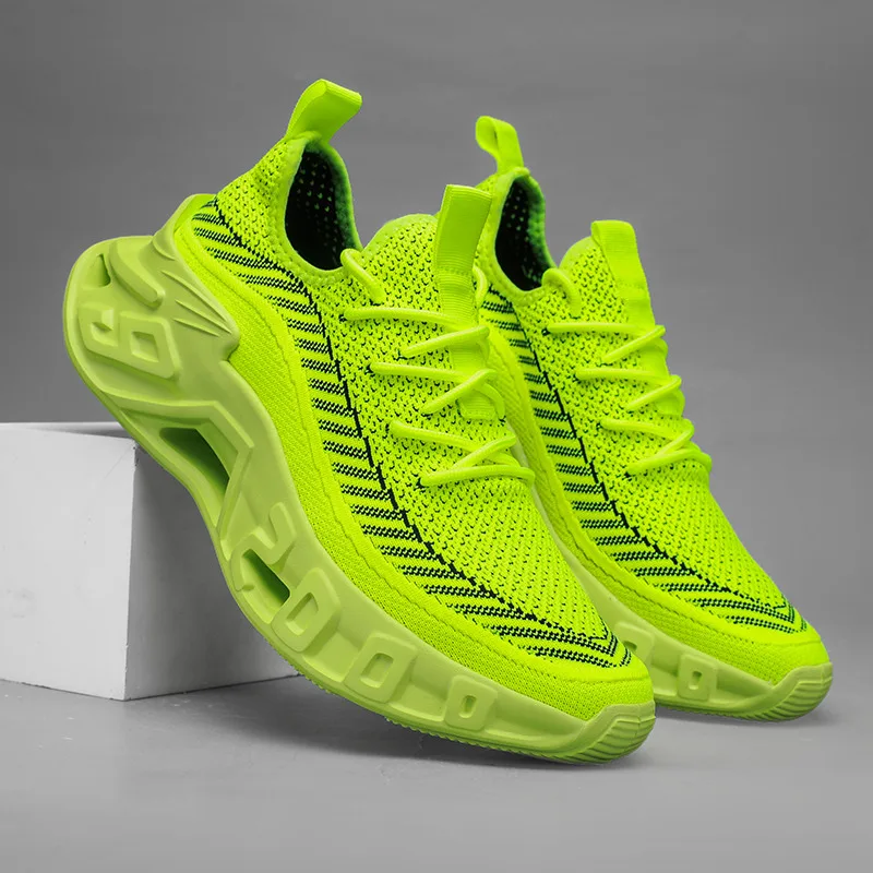 Модные зеленые кроссовки для мужчин, большой размер 46, дышащие вязаные летние кроссовки, мужские легкие мужские кроссовки с амортизацией
Модные зеленые кроссовки для мужчин, большой размер 46, дышащие вязаные летние кроссовки, мужские легкие мужские кроссовки с амортизацией