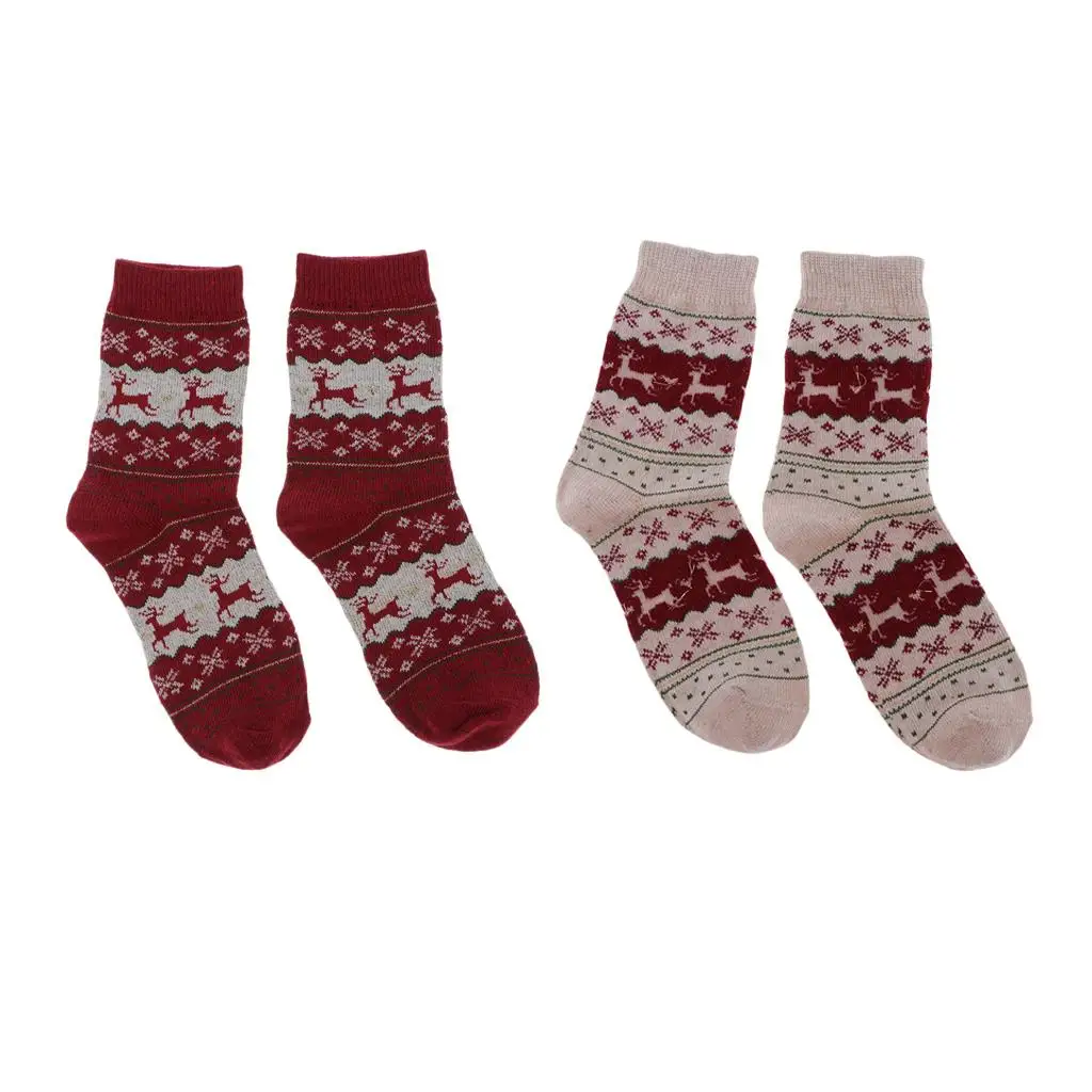 Winter Ankle Socks Hosiery Multicolor Wool Blend Crew Socks Vintage Elk Design Warm Outdoor Boot Socks for Women
Winter Ankle Socks Hosiery Multicolor Wool Blend Crew Socks Vintage Elk Design Warm Outdoor Boot Socks for Women