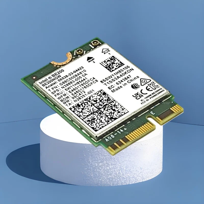 BE200 WiFi 7 Card BE200NGW Wifi7 For Bluetooth 5.4 Tri Band 2.4G/5G/6GHz M.2 Wireless Network Adapter For Laptop PC Windows10/11
BE200 WiFi 7 Card BE200NGW Wifi7 For Bluetooth 5.4 Tri Band 2.4G/5G/6GHz M.2 Wireless Network Adapter For Laptop PC Windows10/11
