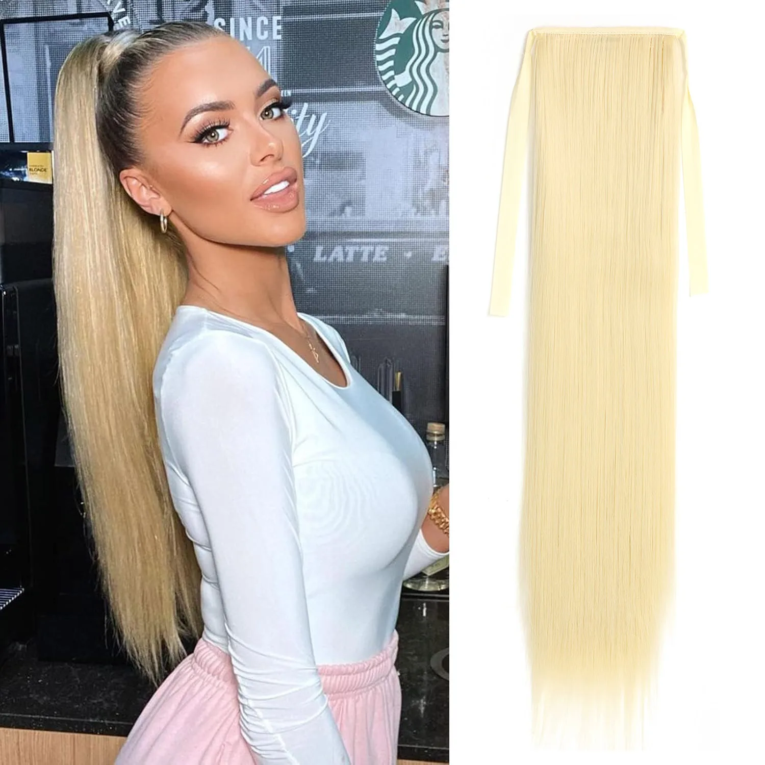 Long Straight Hair Ponytails Extension 24inch 100g Synthetic Pony Tail Hairpiece For Women Daily Wear
Long Straight Hair Ponytails Extension 24inch 100g Synthetic Pony Tail Hairpiece For Women Daily Wear
