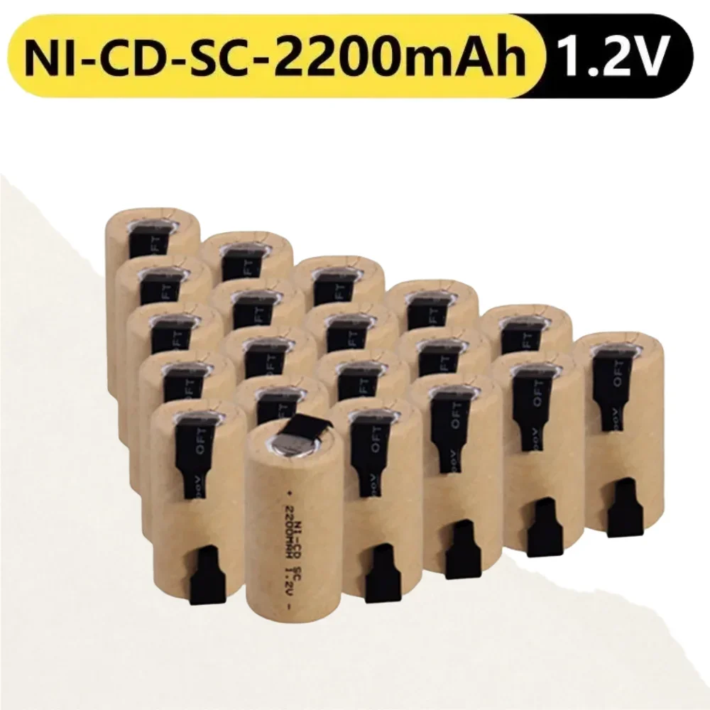 1.2V 2200mah Screwdriver Electric Drill SC Batteries Ni-Cd Rechargeable Battey with Tab Power Tool NiCd SUBC Cells
1.2V 2200mah Screwdriver Electric Drill SC Batteries Ni-Cd Rechargeable Battey with Tab Power Tool NiCd SUBC Cells