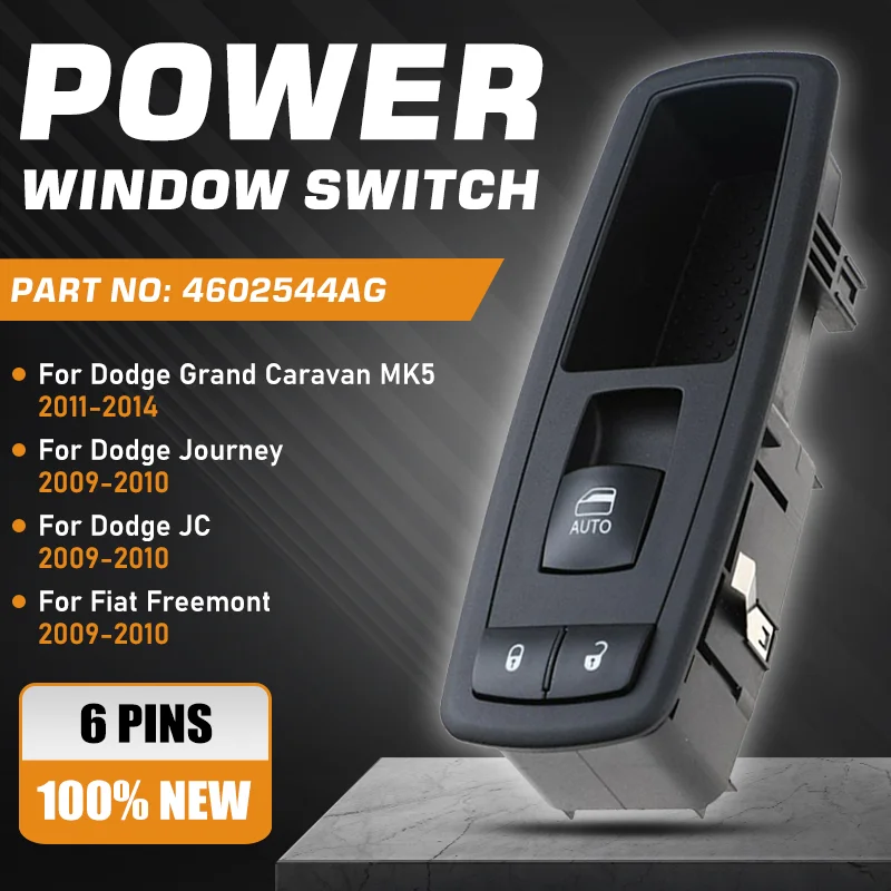 For Dodge Grand Caravan MK5 V 2011-2014 Dodge Journey Fiat Freemont 2009-2010 Car Power Window Switch Passenger Side 4602544AG
For Dodge Grand Caravan MK5 V 2011-2014 Dodge Journey Fiat Freemont 2009-2010 Car Power Window Switch Passenger Side 4602544AG