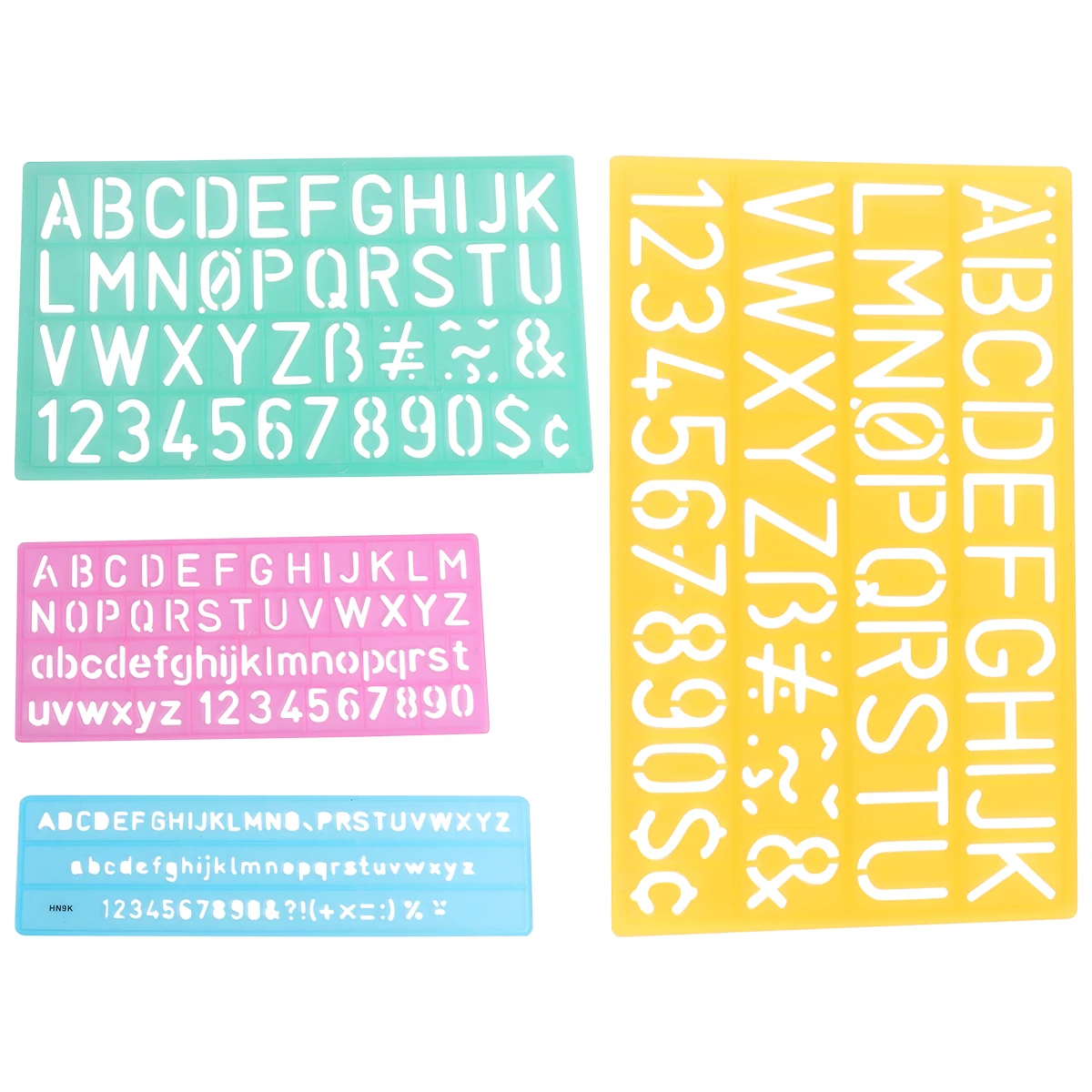 4 Pcs Letter Template Ruler Abc Wall Decal Small Number and Alphabet Stencils Piece Set Numbers Rulers for Painting Child
4 Pcs Letter Template Ruler Abc Wall Decal Small Number and Alphabet Stencils Piece Set Numbers Rulers for Painting Child