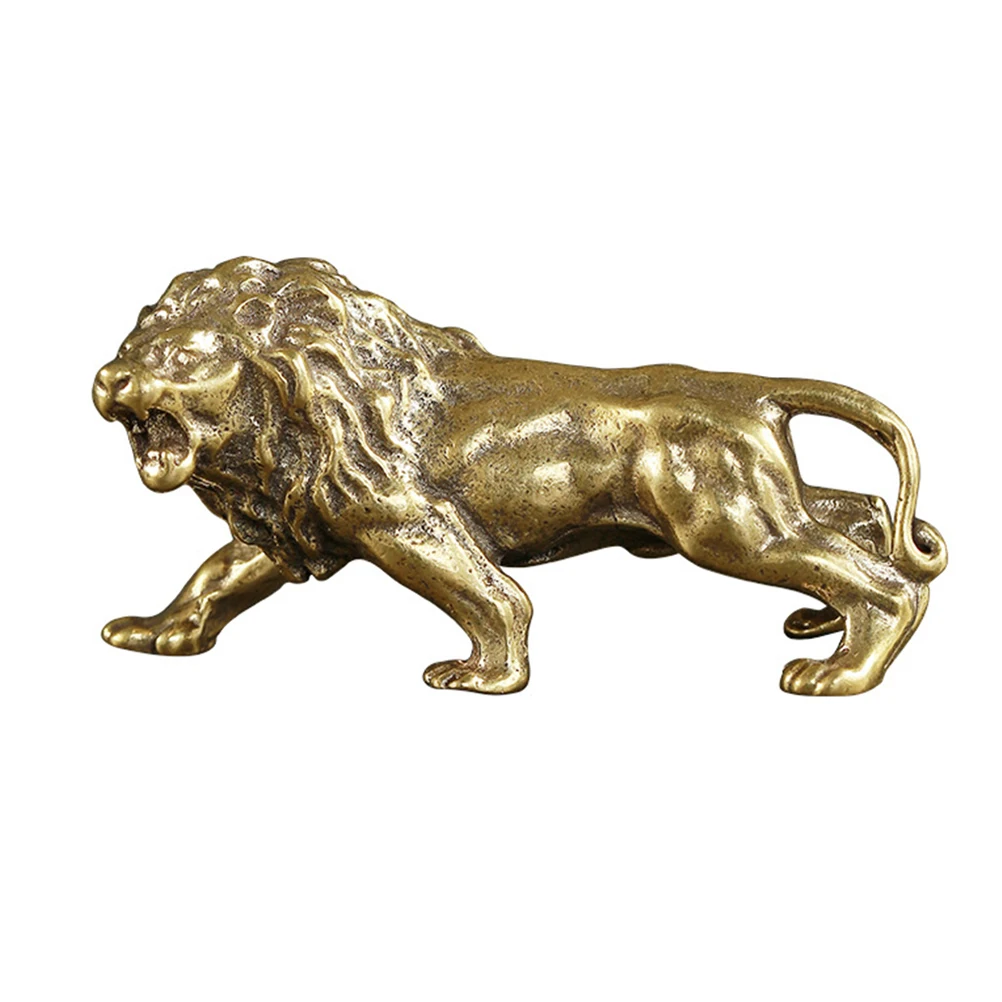 Brass Lion Ornament Statues Decor Decoration Figure Vintage Home Bronze Sculpture Animal Copper Material Sturdy Feng
Brass Lion Ornament Statues Decor Decoration Figure Vintage Home Bronze Sculpture Animal Copper Material Sturdy Feng