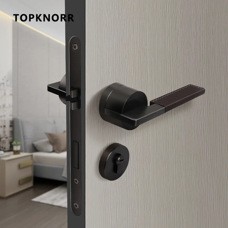 Genuine Leather Door Lock Indoor Bedroom Leather Door Handle Gray Black Nordic Silent Magnetic Wooden Door Lock Split Room Lock
Genuine Leather Door Lock Indoor Bedroom Leather Door Handle Gray Black Nordic Silent Magnetic Wooden Door Lock Split Room Lock