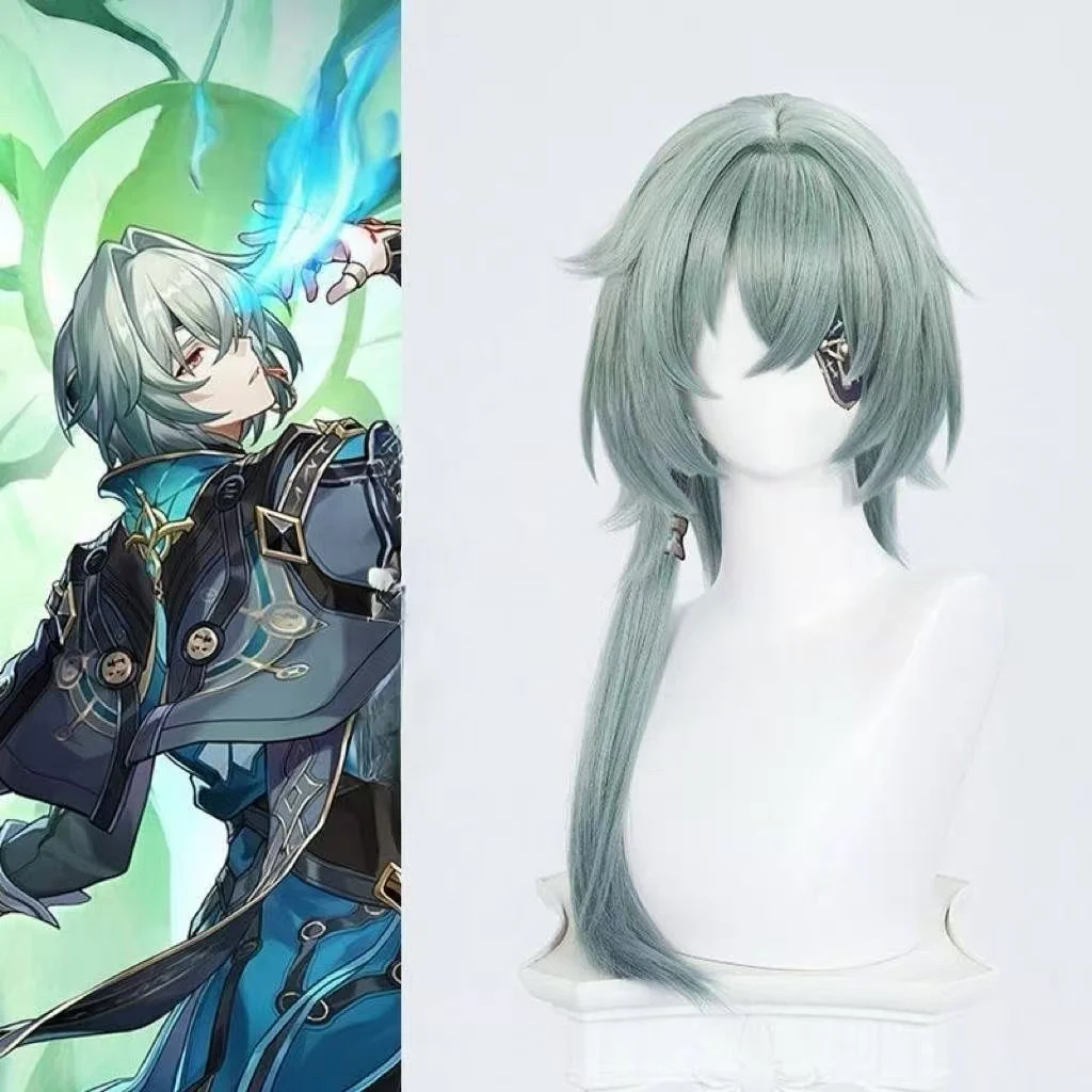 Honkai : Star Rail Nacaxia Cosplay Wig Gradient Green Short Layered With Long Ponytail For Halloween Party Comic Con Role Play
Honkai : Star Rail Nacaxia Cosplay Wig Gradient Green Short Layered With Long Ponytail For Halloween Party Comic Con Role Play