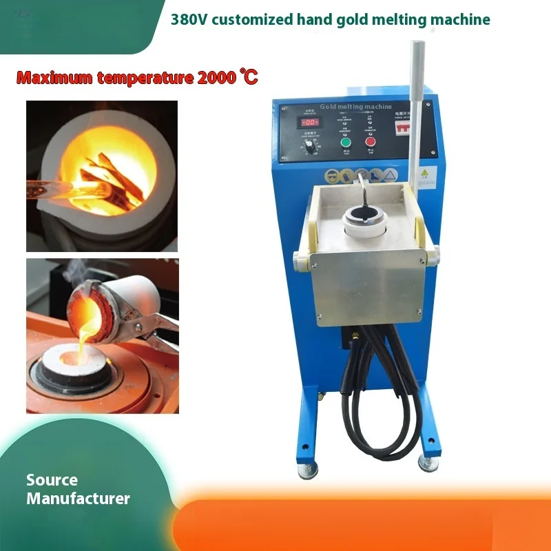 15kwto200kw Hand Cranked Tilting High Frequency Intermediate Frequency Melting Furnace Gold Precious Metal Melting Machine
15kwto200kw Hand Cranked Tilting High Frequency Intermediate Frequency Melting Furnace Gold Precious Metal Melting Machine