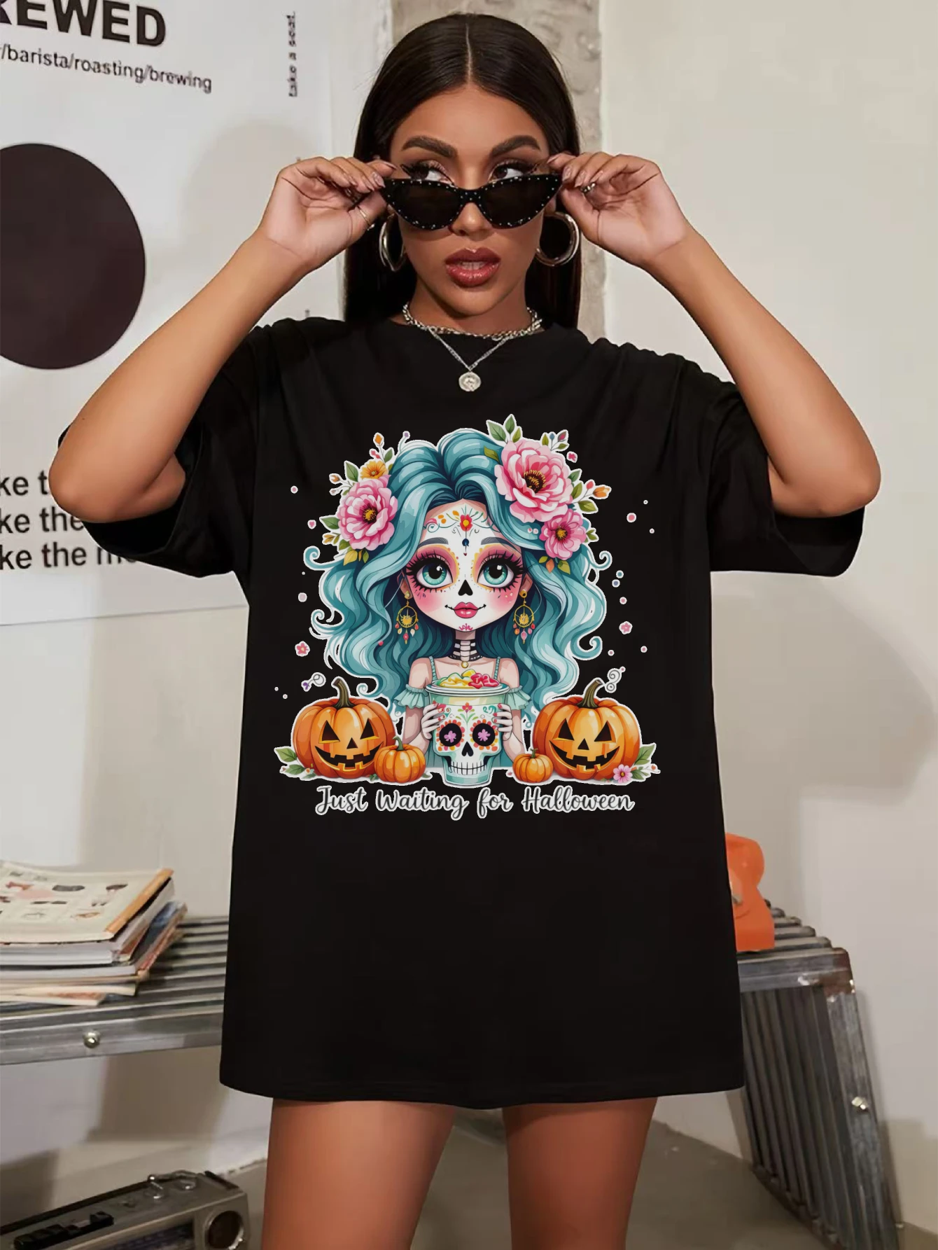 Just Waiting for Halloween Sugar Plus Size Women’s Comfortable Black Round Neck Sweatshirt Soft Autumn Clothes Halloween
Just Waiting for Halloween Sugar Plus Size Women’s Comfortable Black Round Neck Sweatshirt Soft Autumn Clothes Halloween