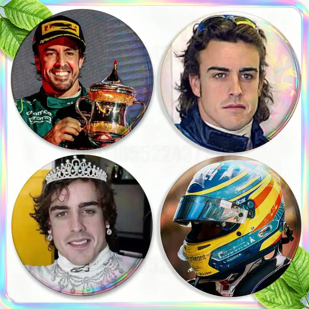 Spanish Racer F-Fernando A-Alonso Brooches for Backpack Accessories 25,32,44,58,75mm Round Enamel Pins 2-piece set Cartoon Badge
Spanish Racer F-Fernando A-Alonso Brooches for Backpack Accessories 25,32,44,58,75mm Round Enamel Pins 2-piece set Cartoon Badge