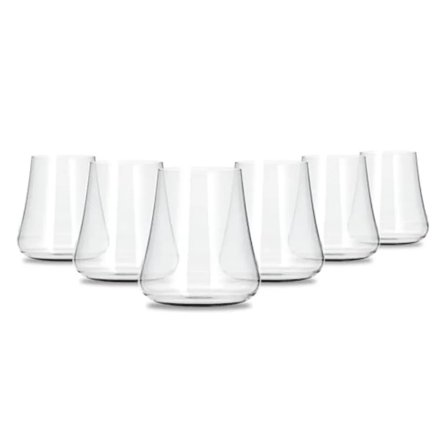Stemless Crystal Wine Glasses Set of 6 - Premium Universal Drinking Glass for Wine Beer Whiskey and Cocktails - Dishwasher Safe
Stemless Crystal Wine Glasses Set of 6 - Premium Universal Drinking Glass for Wine Beer Whiskey and Cocktails - Dishwasher Safe