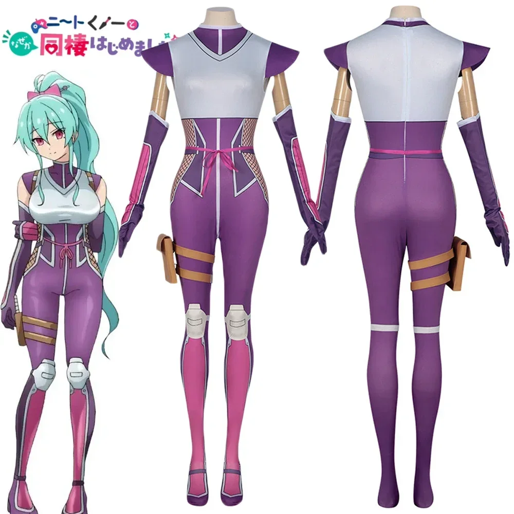 Anime I'm Living with an Otaku NEET Kunoichi Momochi Ayame Cosplay Costume Women Jumpsuit Sexy Bodysuit Outfit Halloween Clothes
Anime I'm Living with an Otaku NEET Kunoichi Momochi Ayame Cosplay Costume Women Jumpsuit Sexy Bodysuit Outfit Halloween Clothes