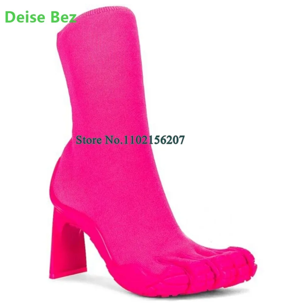 2025 New Arrivals Five Fingers Sock Boots For Female Women Luxury Design Solid Thig Heel Pink/Black Colors Fashion Winter Shoes
2025 New Arrivals Five Fingers Sock Boots For Female Women Luxury Design Solid Thig Heel Pink/Black Colors Fashion Winter Shoes
